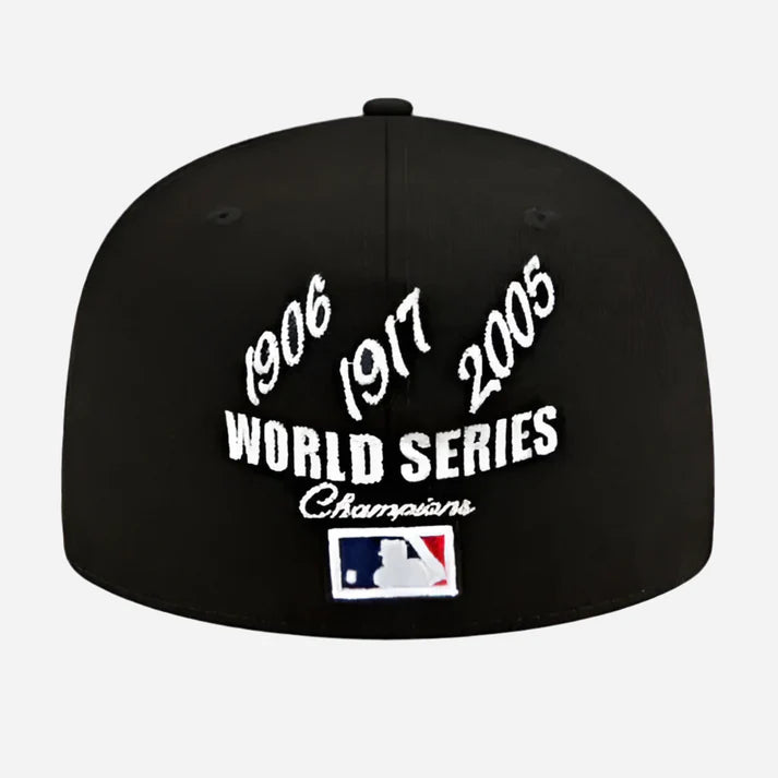New Era Chicago White Sox 59FIFTY Fitted MLB 3x World Champions Patch Years Cap