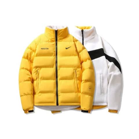 Nike & Nocta Reversible Winter Puffer Jacket yellow/white