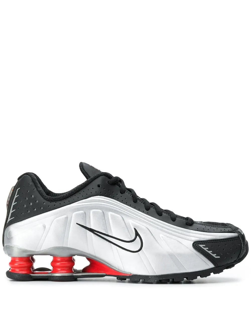 Shox R4 "Black/Metallic Silver" sneakers