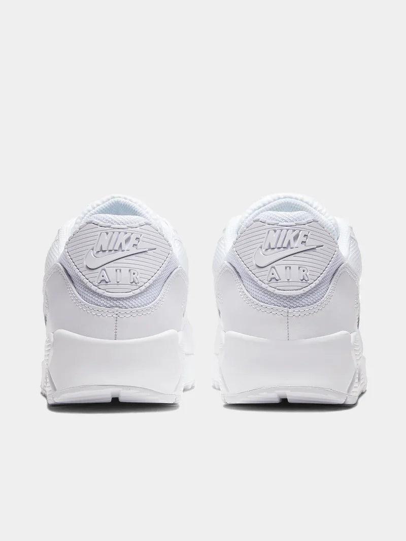 Nike Men's Air Max 90 White/Grey Sneaker - Pstore