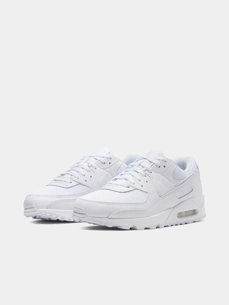 Nike Men's Air Max 90 White/Grey Sneaker - Pstore
