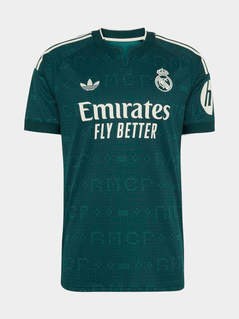 adidas Mens Real Madrid Away 26/27 Green Stadium Jersey