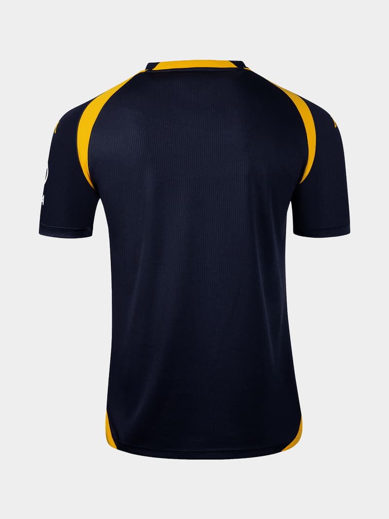 Kappa Mens Kaizer Chiefs Away 26/27 Black/Yellow Stadium Jersey