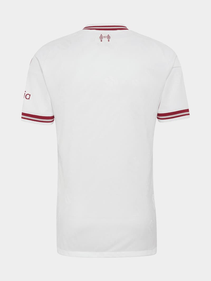 adidas Mens Liverpool Away 26/27 White/Red Authentic Jersey