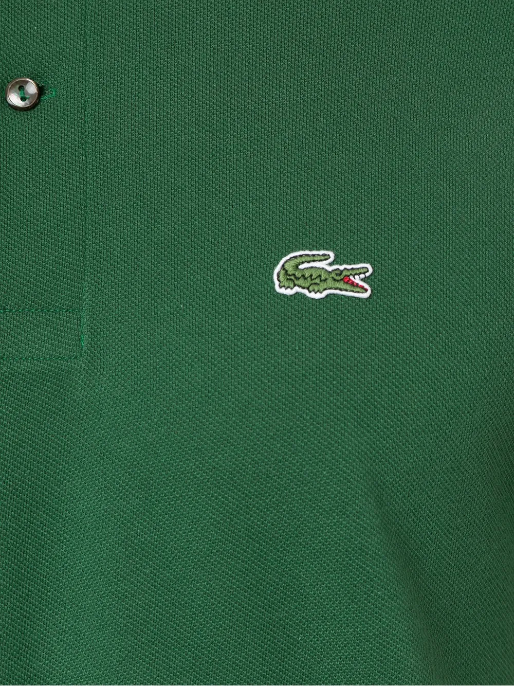 Lacoste cotton polo shirt green