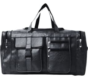 Better Shop Premium Executive Black Travel Bag with Multiple Compartments Duffel Without Wheels 100 ml (Black)