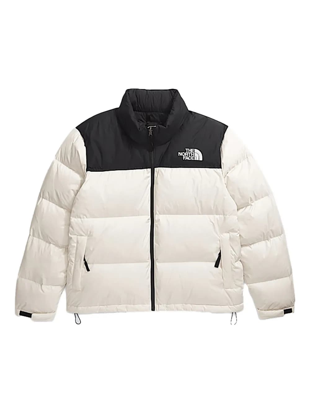 The North Face hooded puffer jacket White and Black