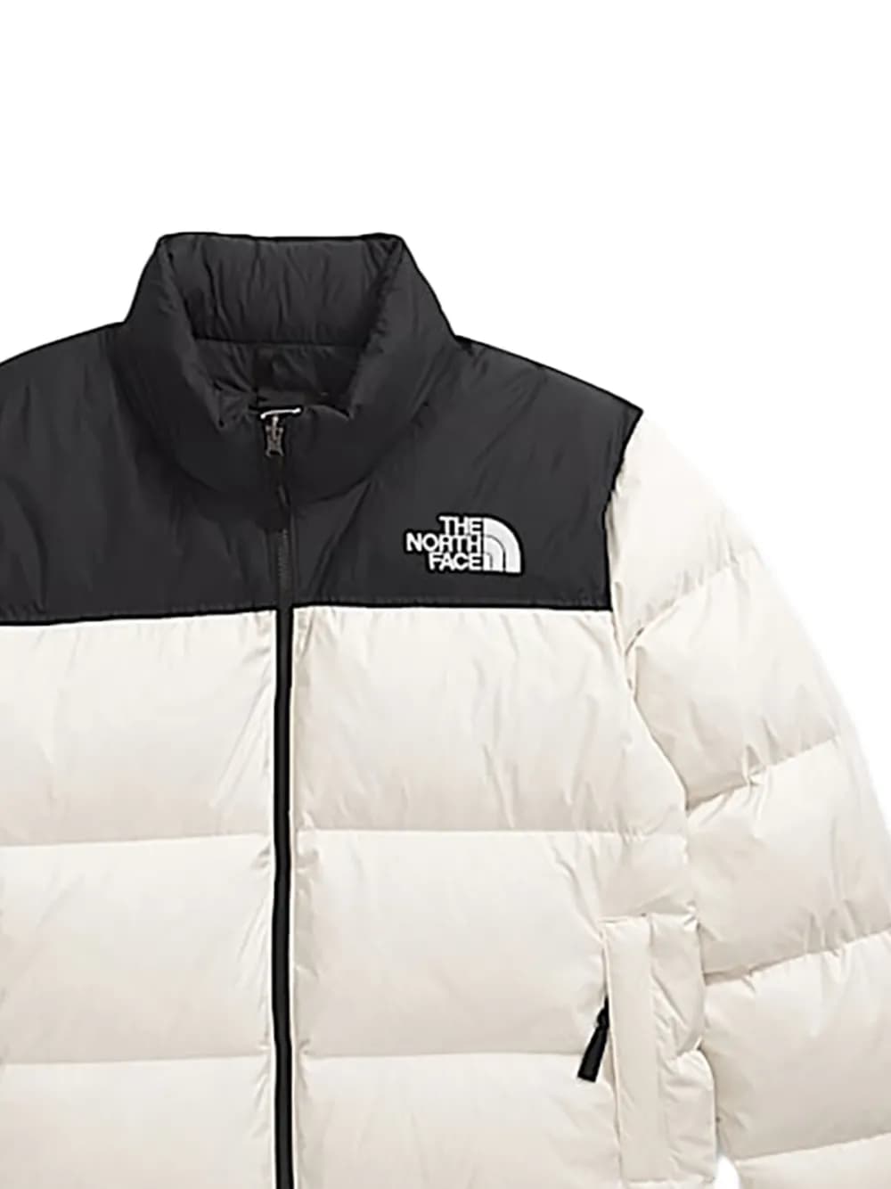The North Face hooded puffer jacket White and Black