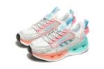 Kids – Adidas Marathon 9 Running Sneakers – White & Green Neon