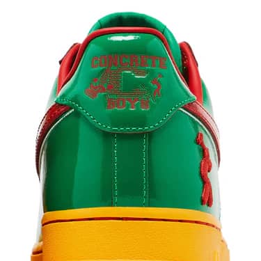Nike x Lil Yachty Concrete Boys Air Force 1 Low "Lucky Green/Mystic Red" sneakers
