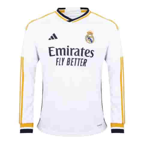 Real Madrid 23/24 Long Sleeves Home Jersey