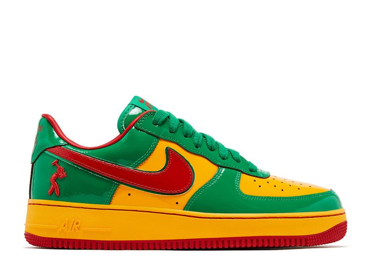 Nike x Lil Yachty Concrete Boys Air Force 1 Low "Lucky Green/Mystic Red" sneakers