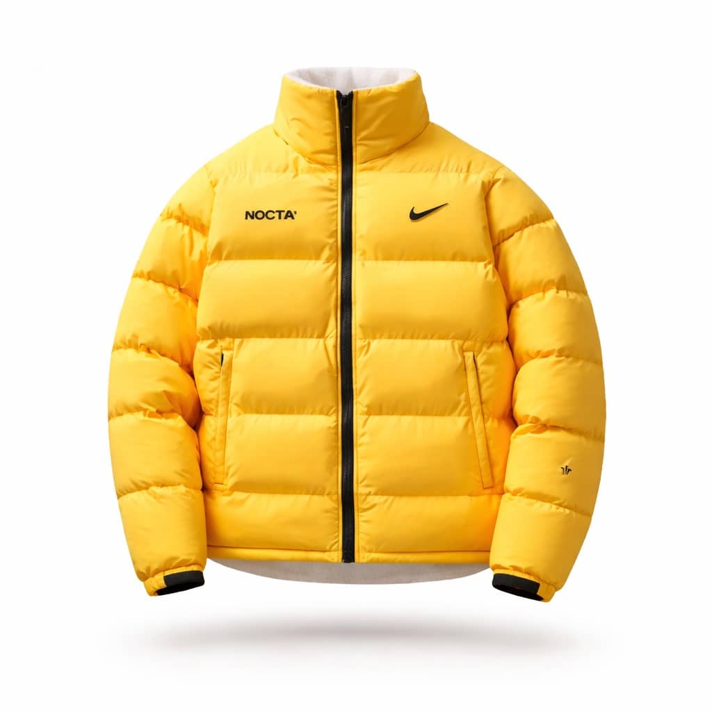 Nike & Nocta Reversible Winter Puffer Jacket yellow/white