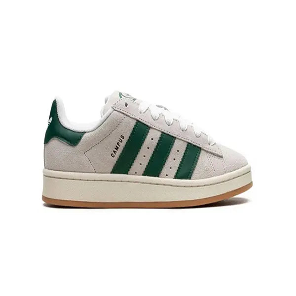 Kids – Adidas Originals Campus Sneaker – ‘White and Green’