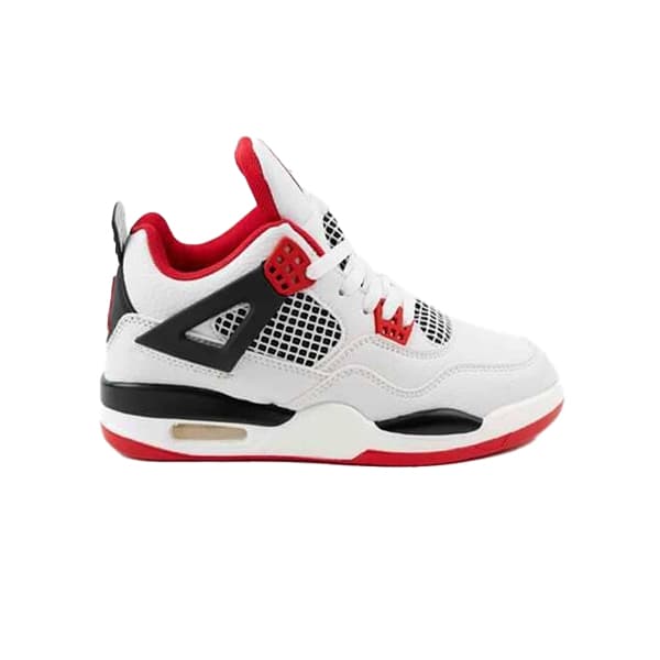 Nike Air Jordan 4 Retro “Fire Red” Sneakers White – Red – Black