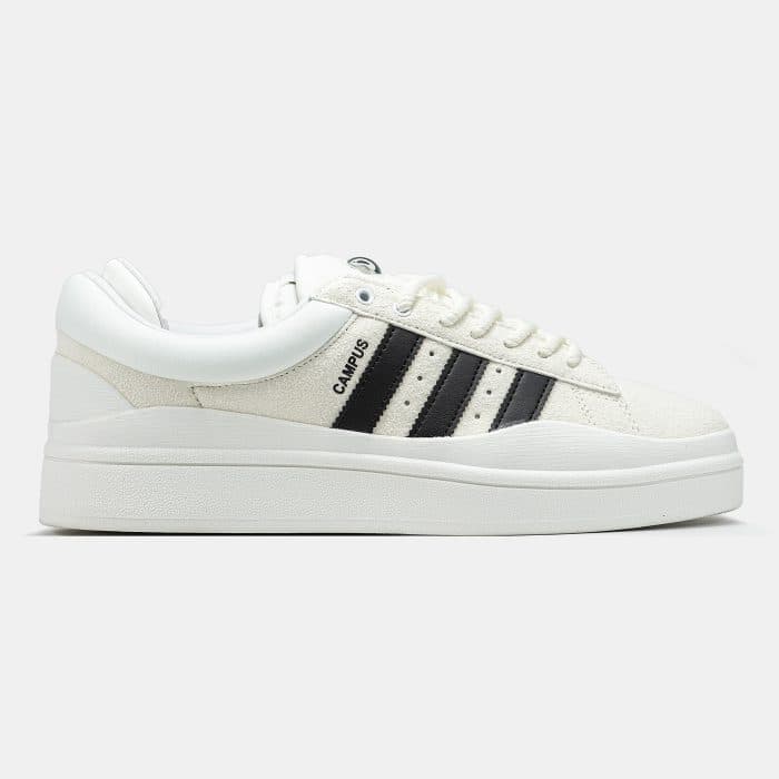 Adidas Campus x Bad Bunny – “White Black” Sneakers