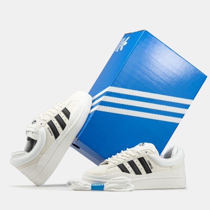 Adidas Campus x Bad Bunny – “White Black” Sneakers