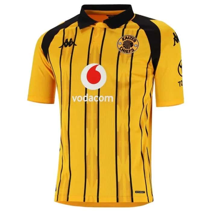 Kappa Kaizer Chiefs Kombat 2026/27 Home Jersey Mens Yellow Black