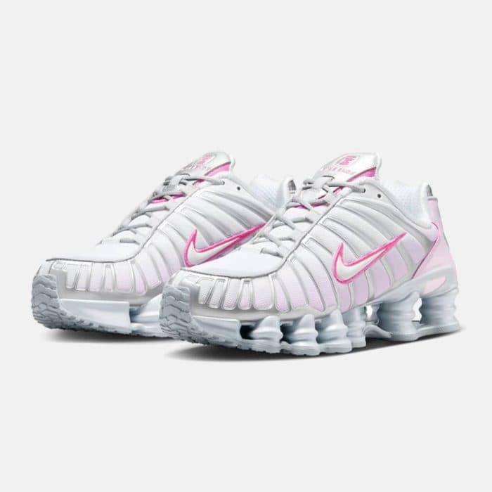 Nike Shox TL – “White – Pink- Metallic Platinum” Sneakers