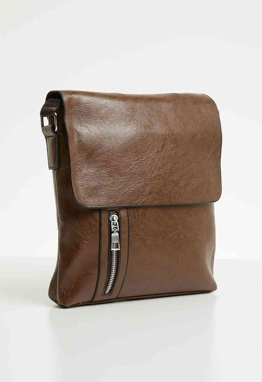 Tate messenger bag - light brown