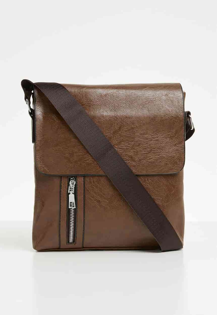 Tate messenger bag - light brown