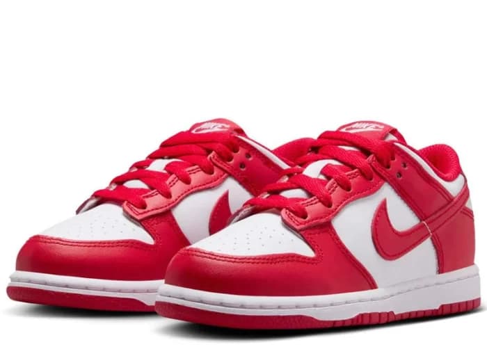 Kids – Nike Dunk Low “University Red”